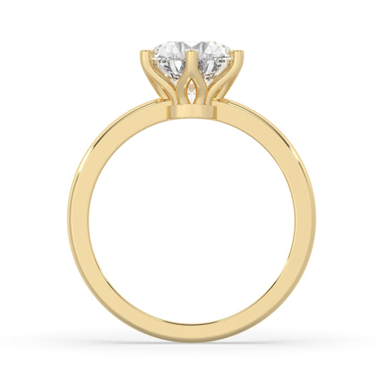 Round Engagement Ring
