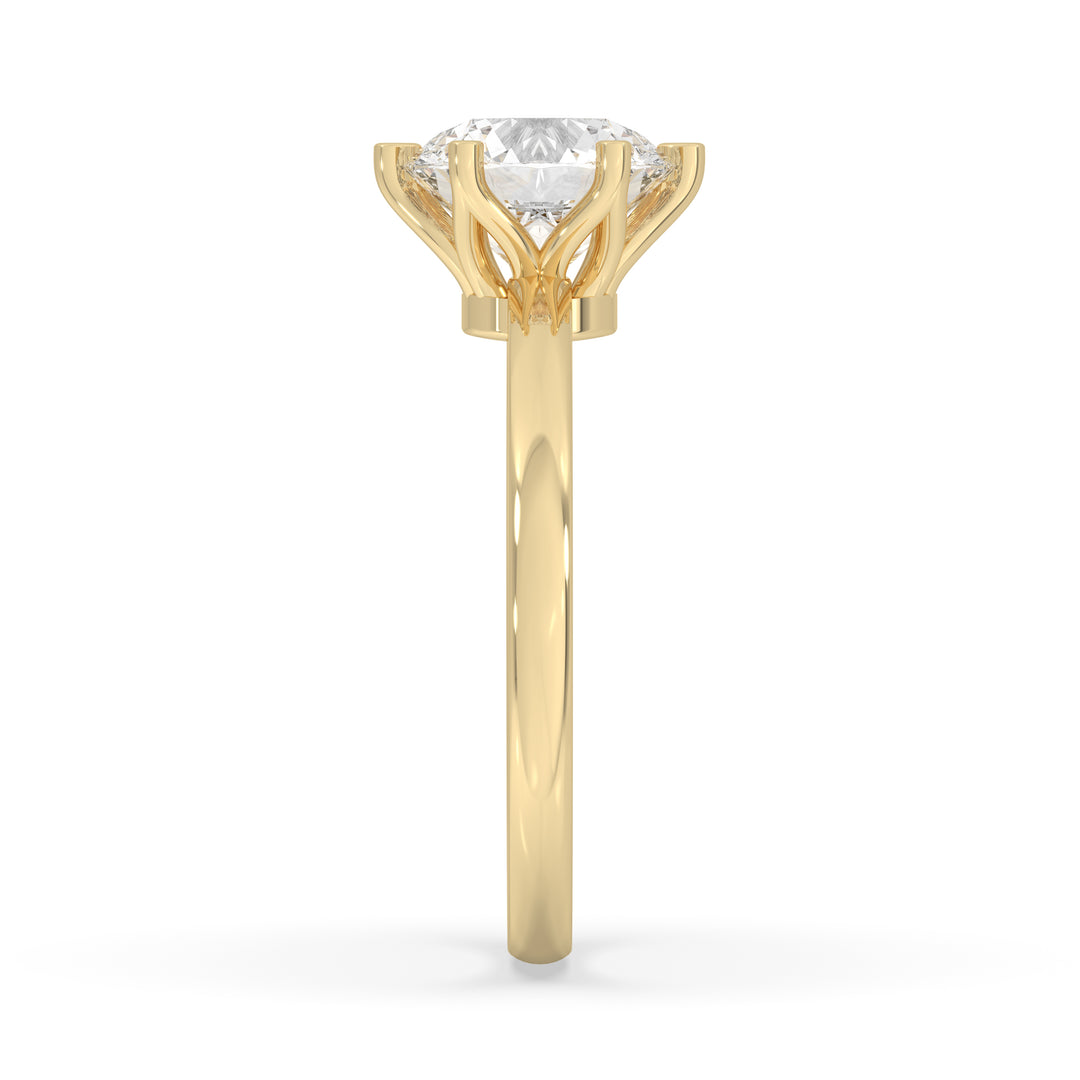 Round Engagement Ring