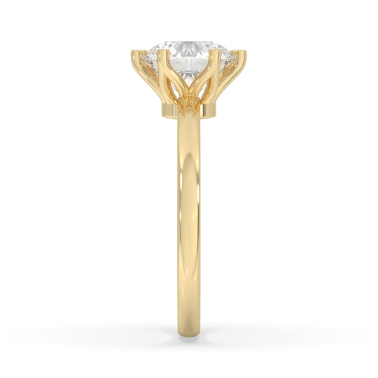 Round Engagement Ring