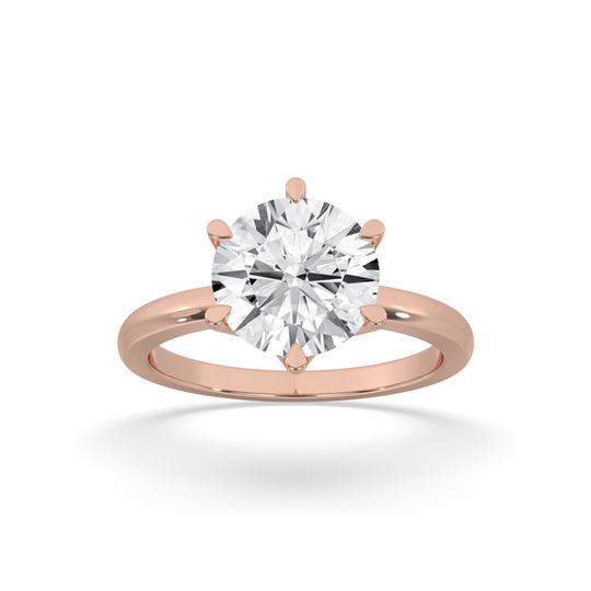 Round Engagement Ring