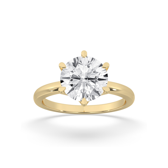 Round Engagement Ring