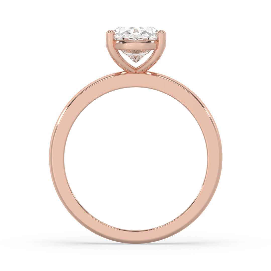 Oval Wide Setting Engagement Ring