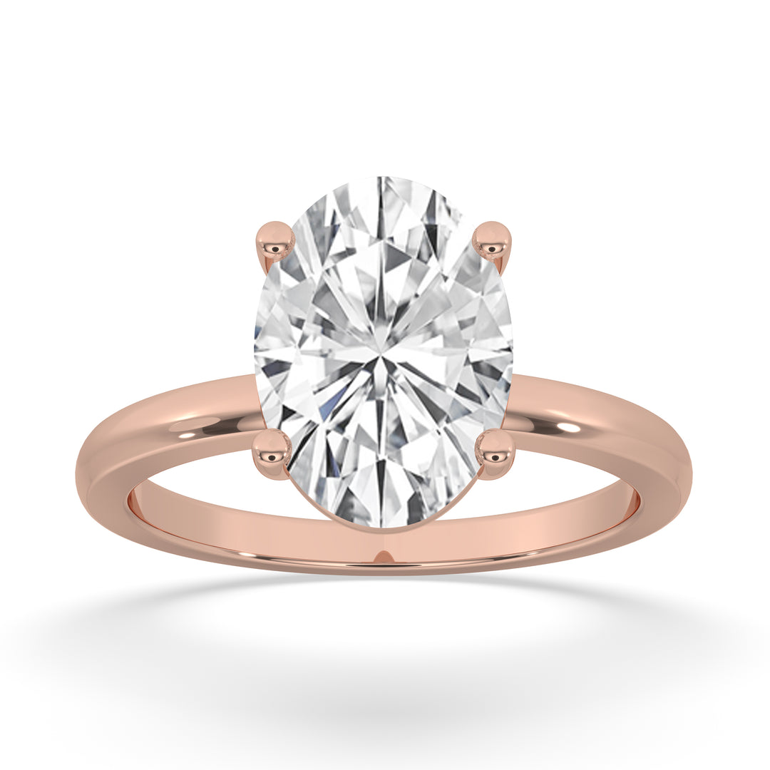 Oval Wide Setting Engagement Ring