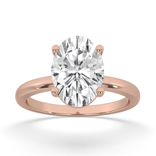 Oval Wide Setting Engagement Ring