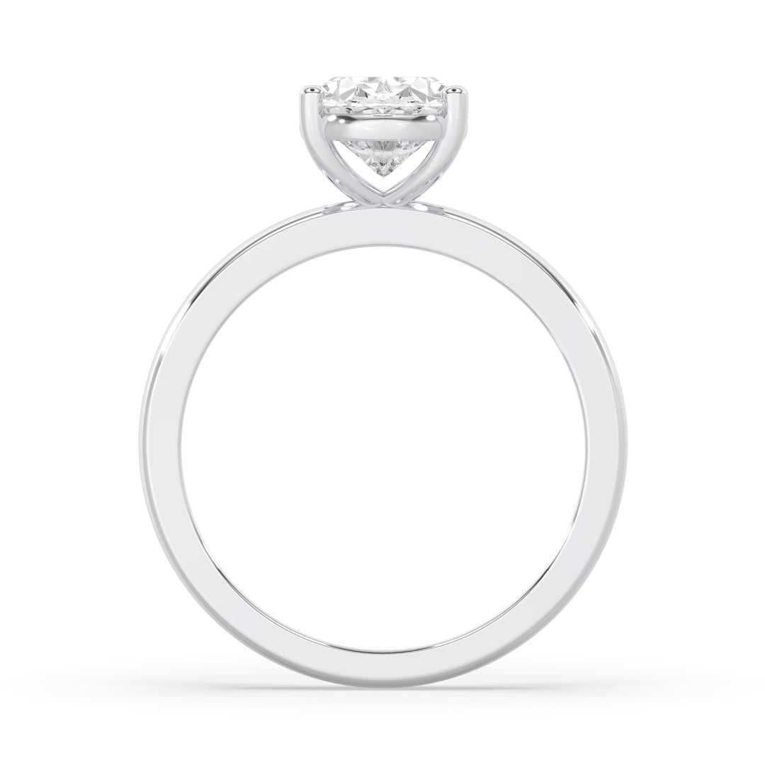 Oval Wide Setting Engagement Ring
