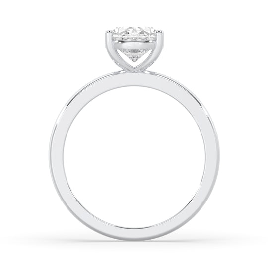 Oval Wide Setting Engagement Ring