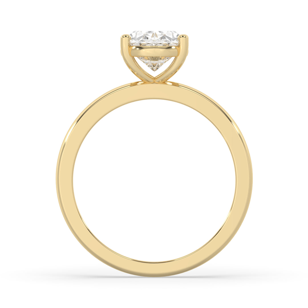 Oval Wide Setting Engagement Ring
