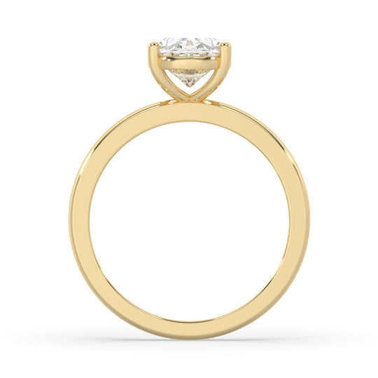 Oval Wide Setting Engagement Ring