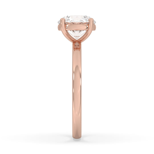 Round Engagement Ring