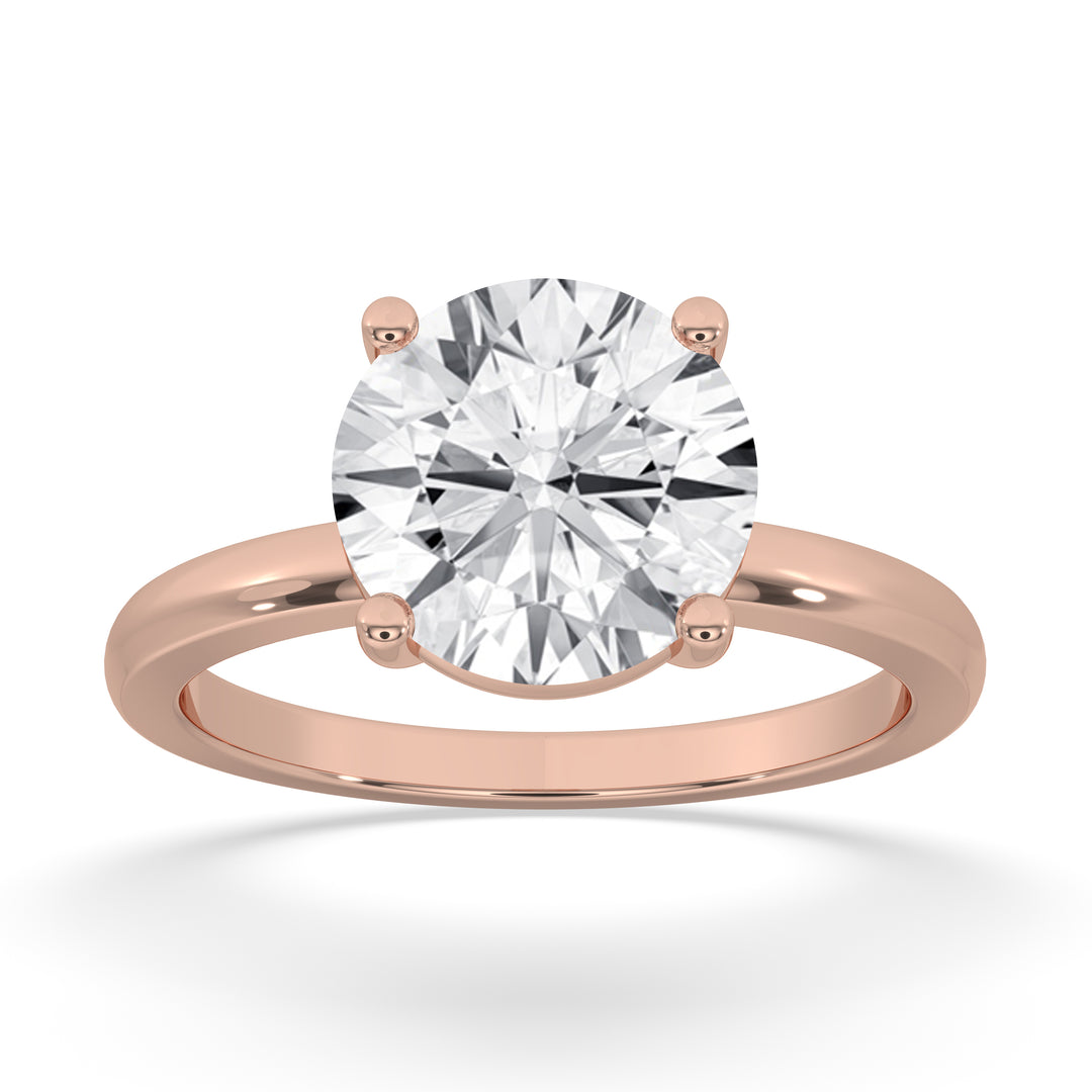 Round Engagement Ring