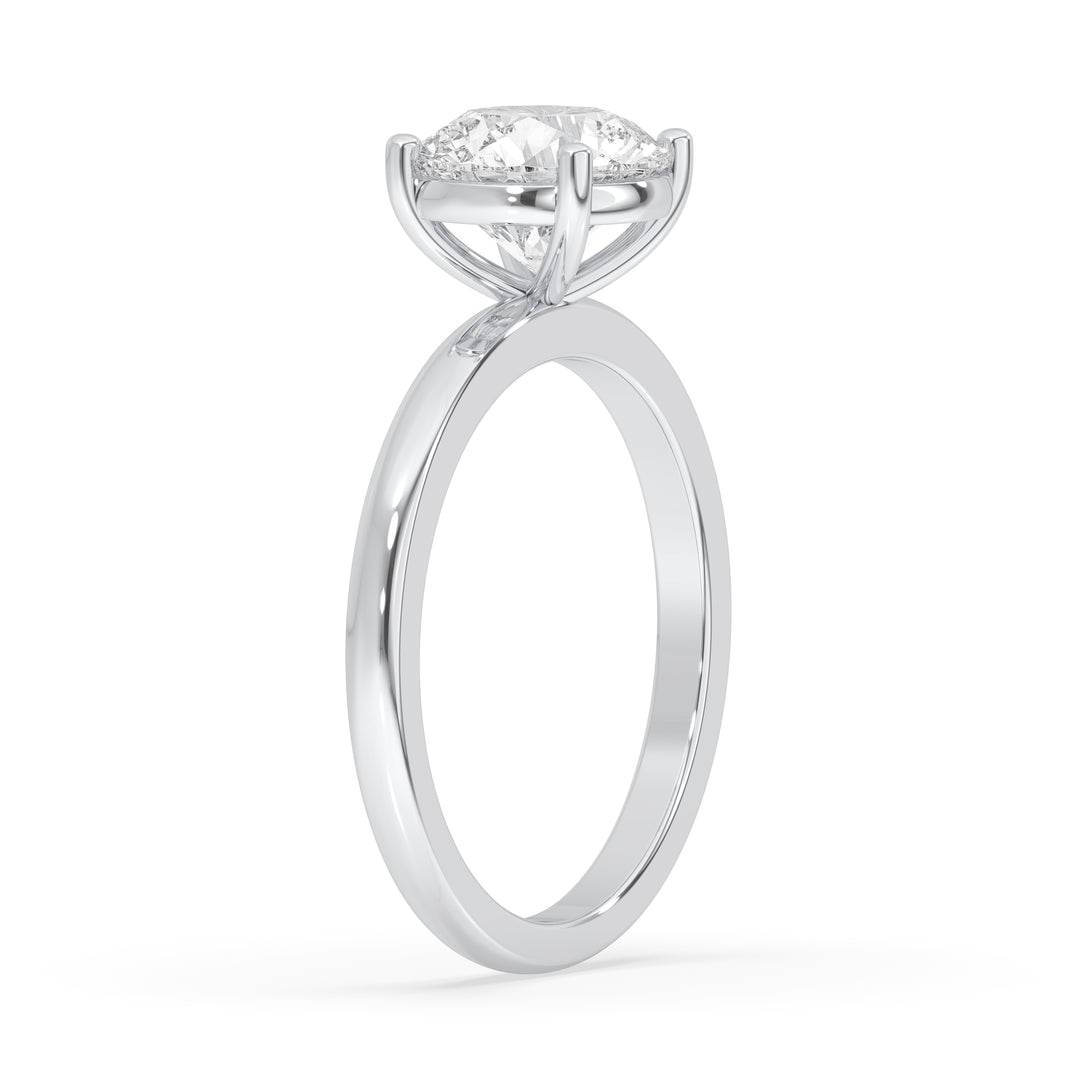 Round Engagement Ring