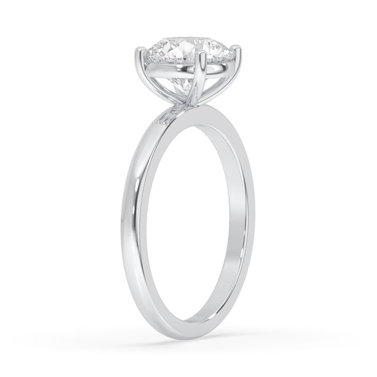 Round Engagement Ring