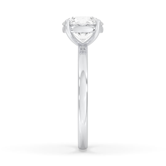 Round Engagement Ring