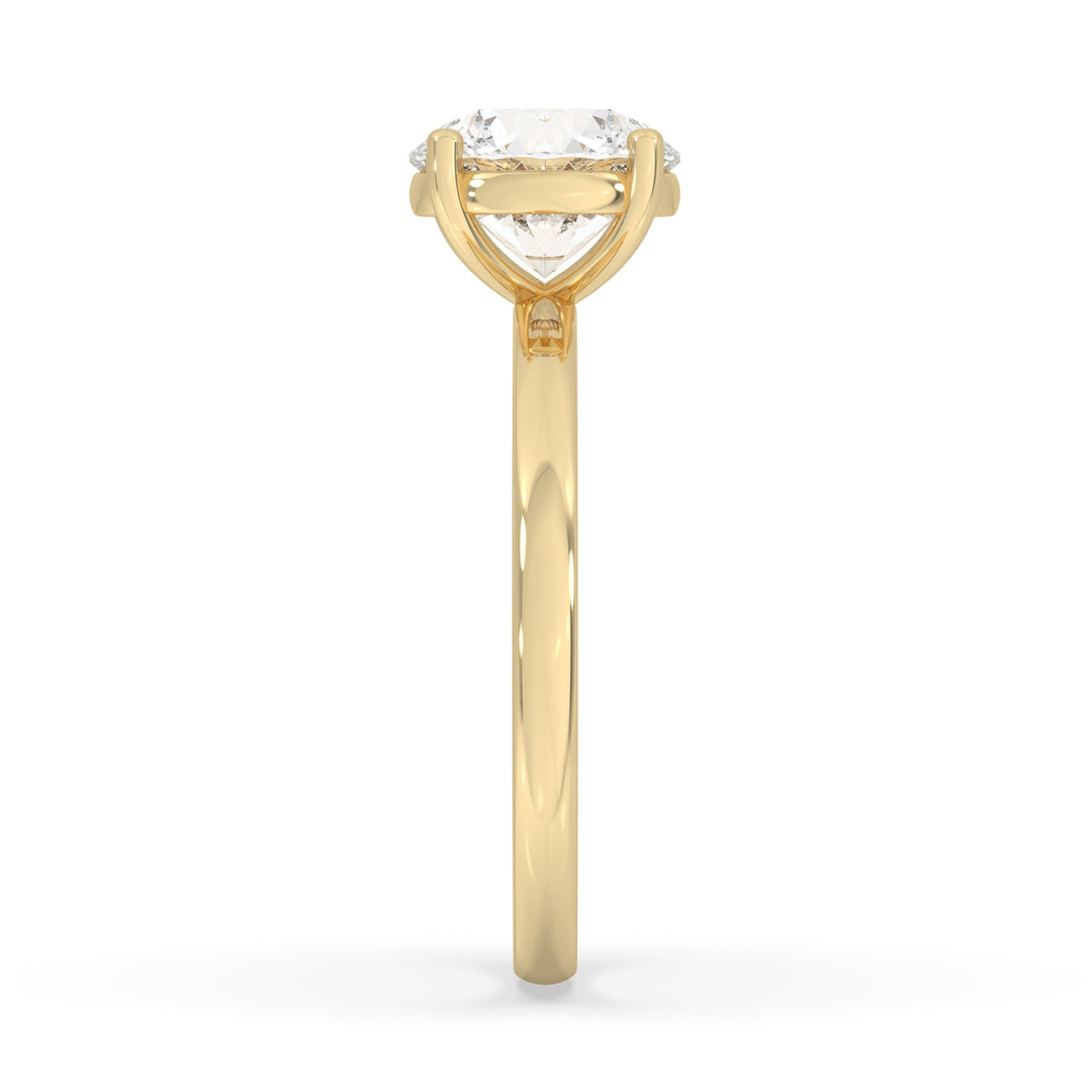 Round Engagement Ring
