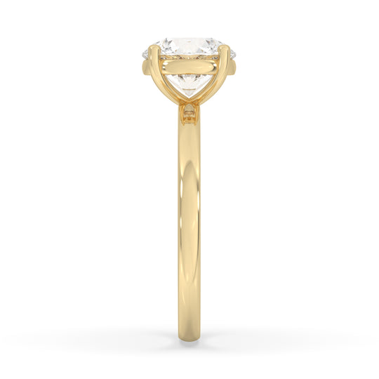 Round Engagement Ring