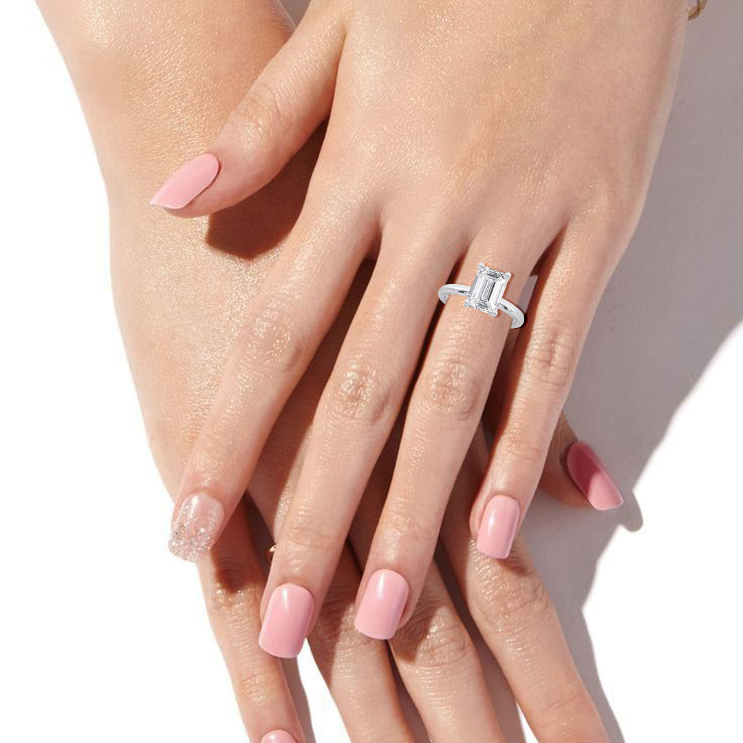 Emerald Engagement Ring