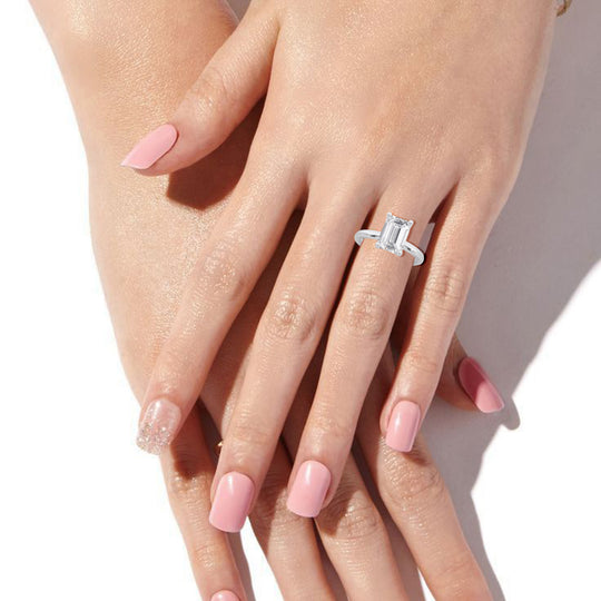 Emerald Engagement Ring