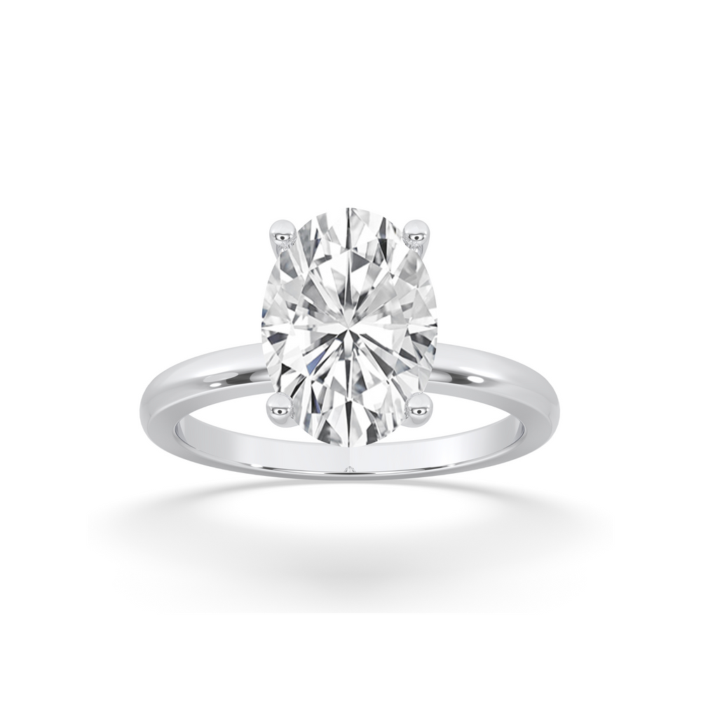 Oval Solitaire Engagement Ring