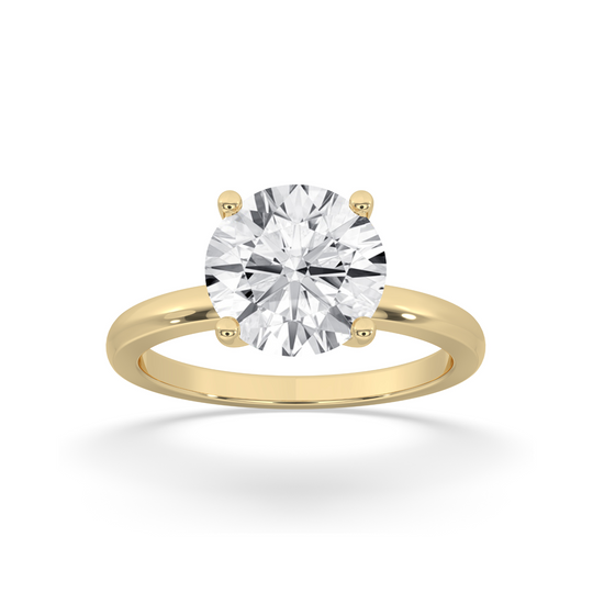 Round Open Setting Engagement Ring