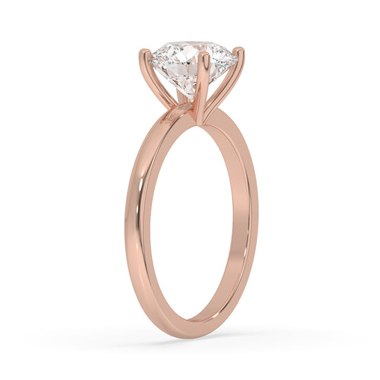 Round Open Setting Engagement Ring
