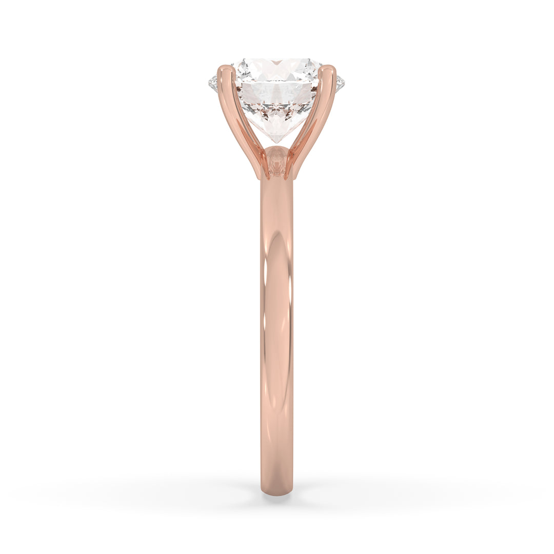 Round Open Setting Engagement Ring