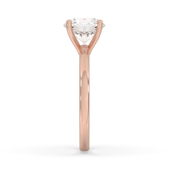 Round Open Setting Engagement Ring