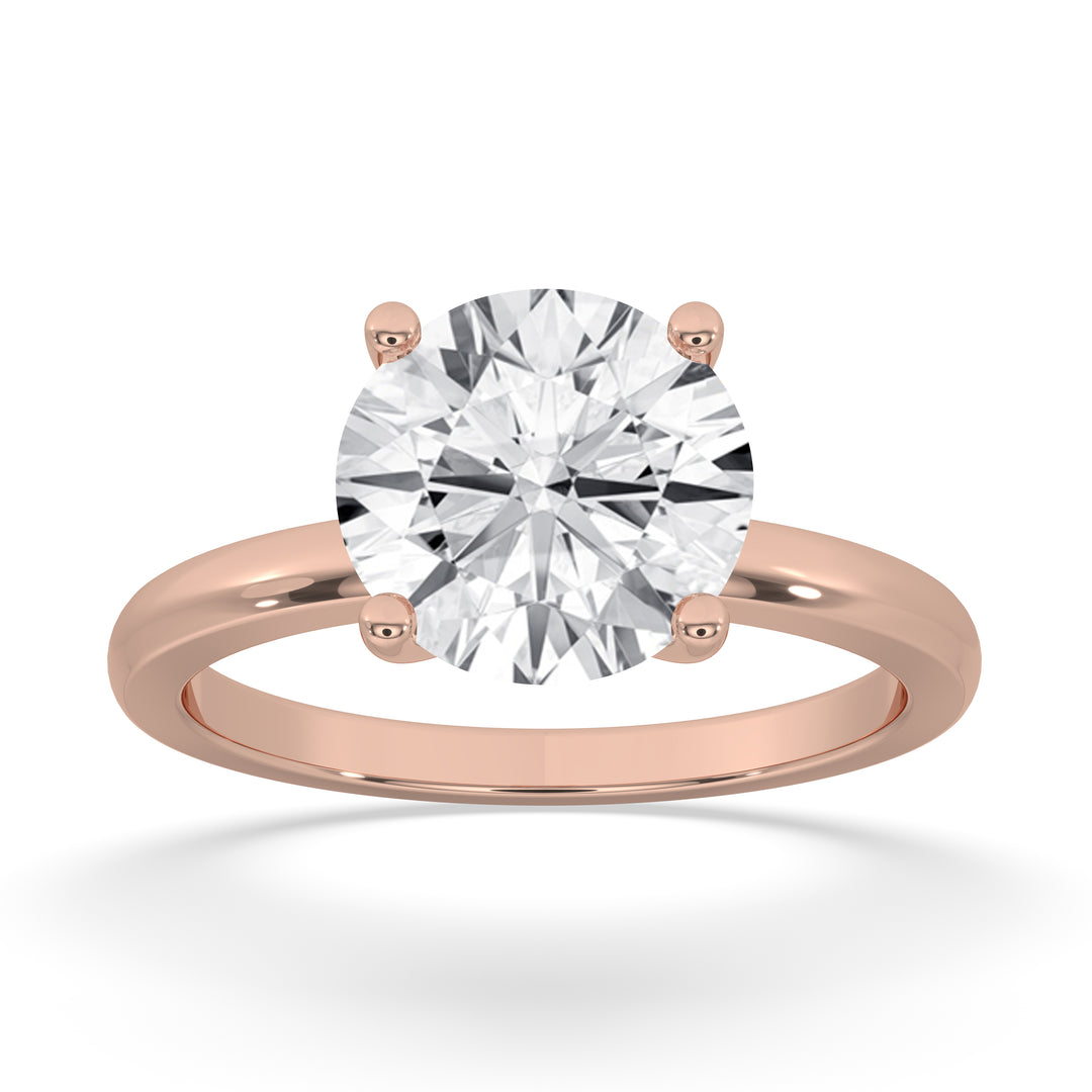 Round Open Setting Engagement Ring