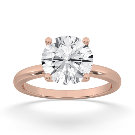 Round Open Setting Engagement Ring