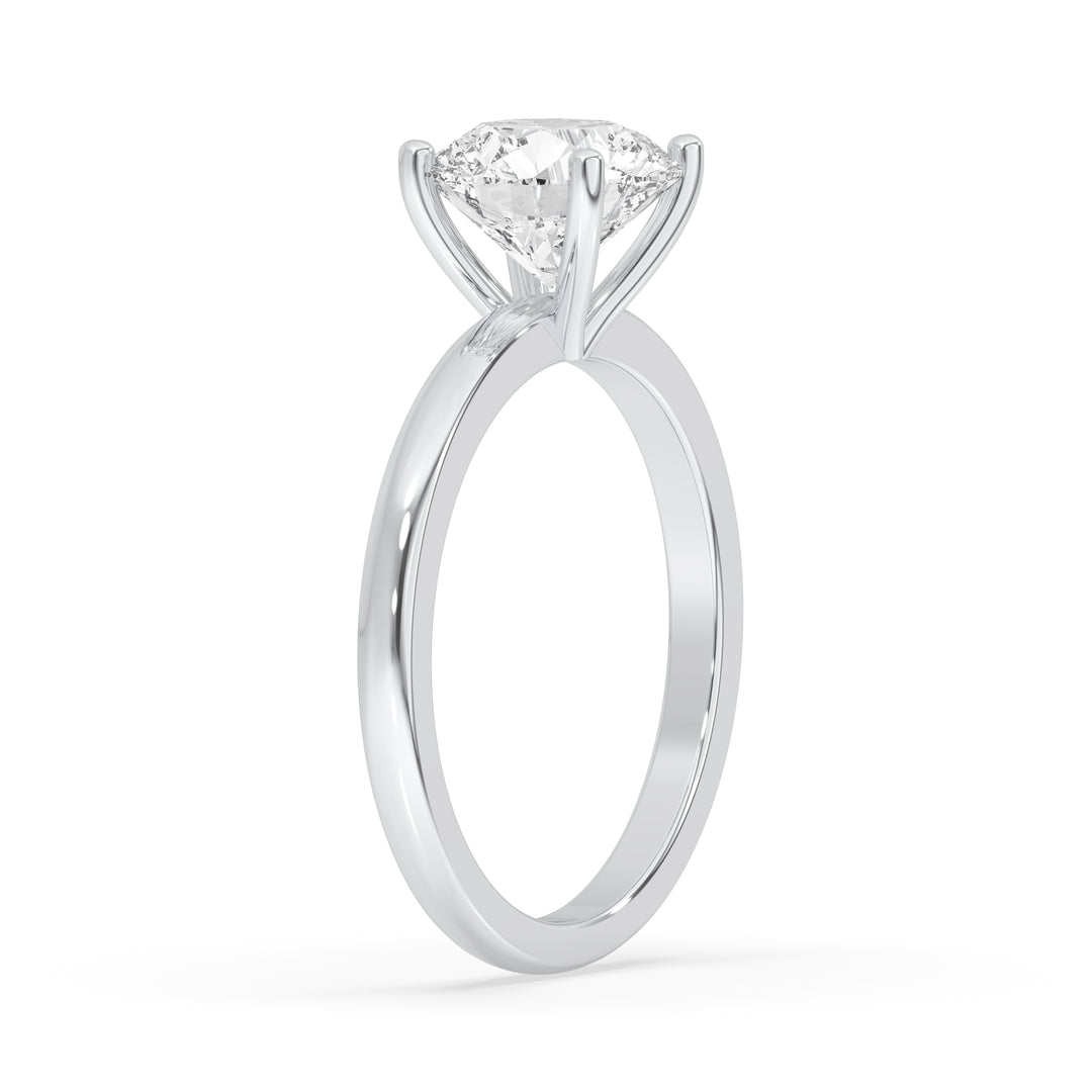 Round Open Setting Engagement Ring