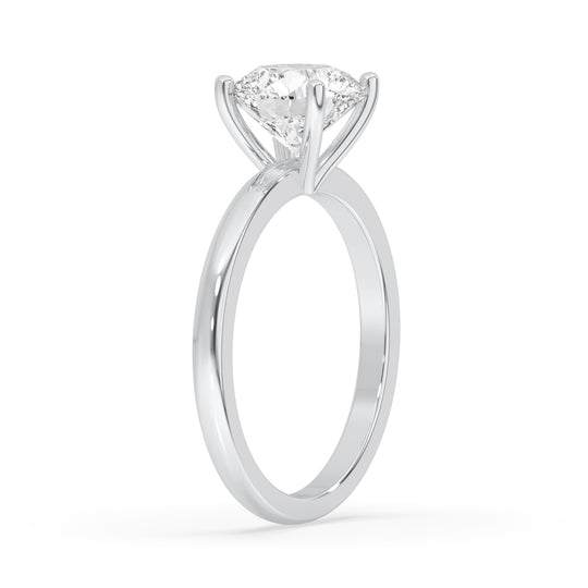 Round Open Setting Engagement Ring