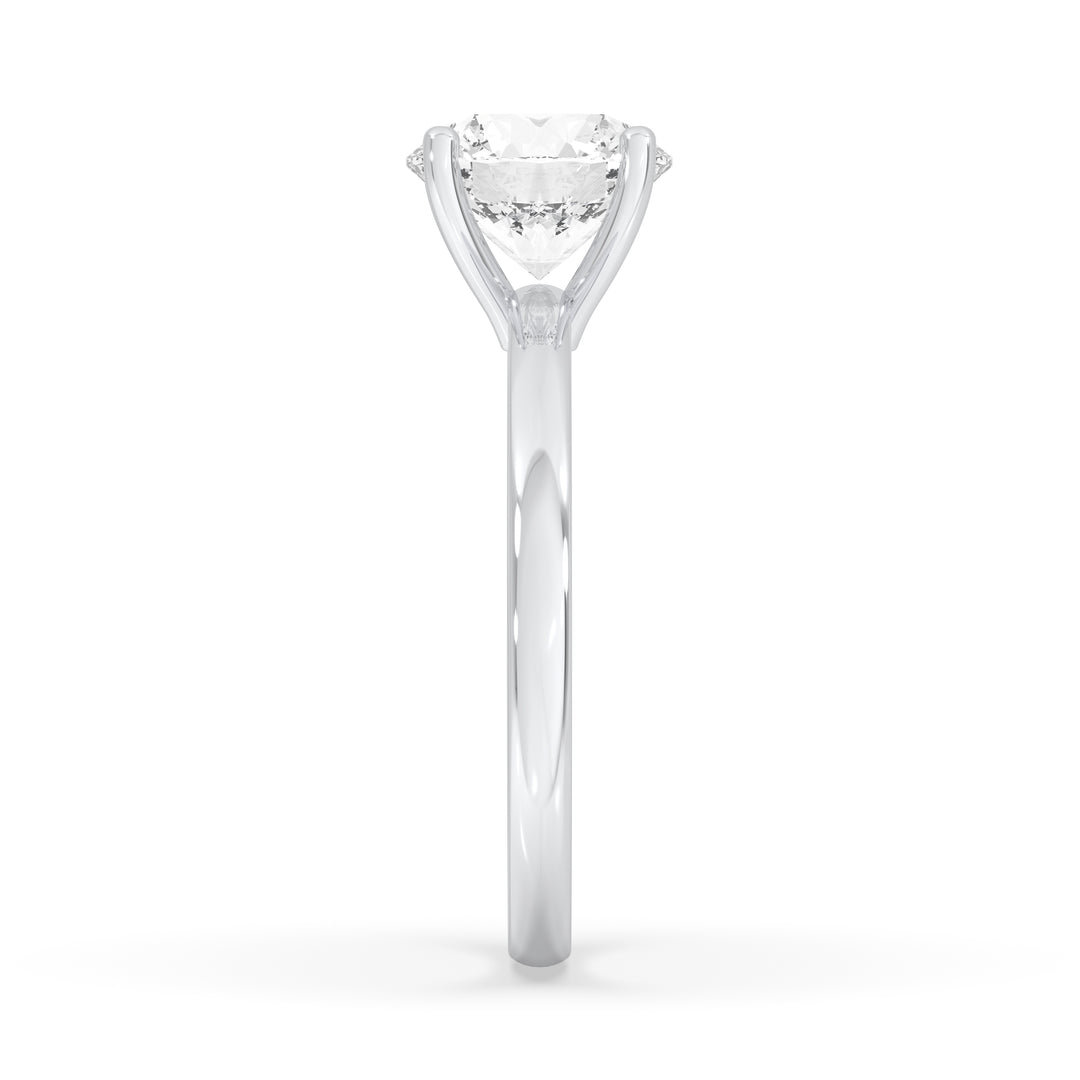 Round Open Setting Engagement Ring
