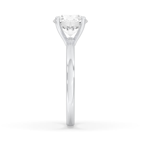 Round Open Setting Engagement Ring