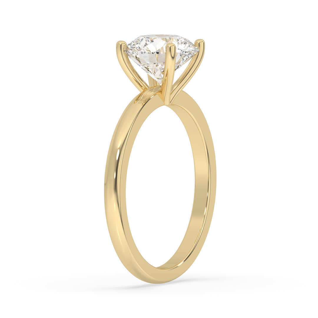 Round Open Setting Engagement Ring