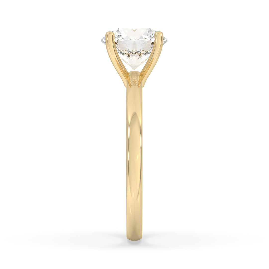 Round Open Setting Engagement Ring