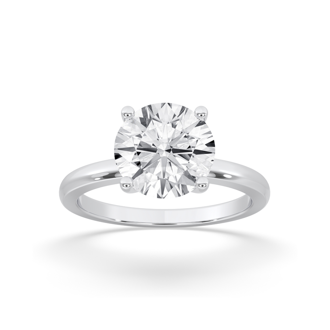 Round Open Setting Engagement Ring