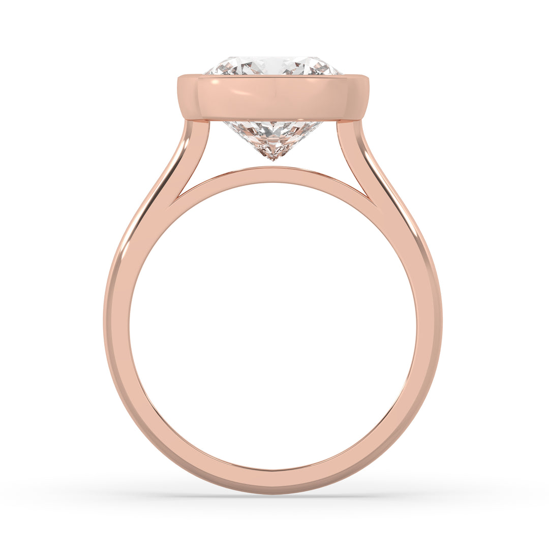 Cushion Bezel Set Ring