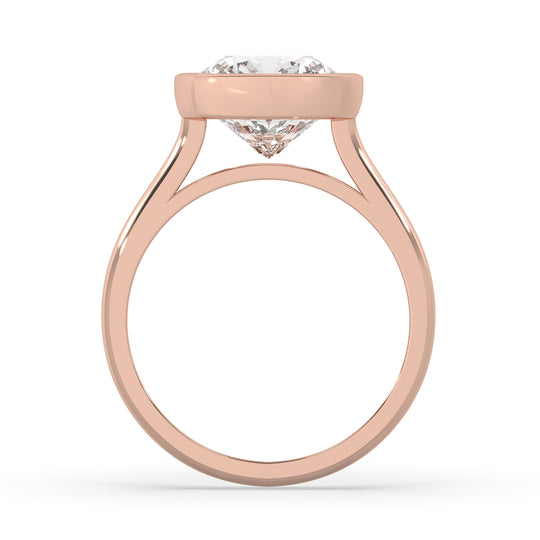 Cushion Bezel Set Ring