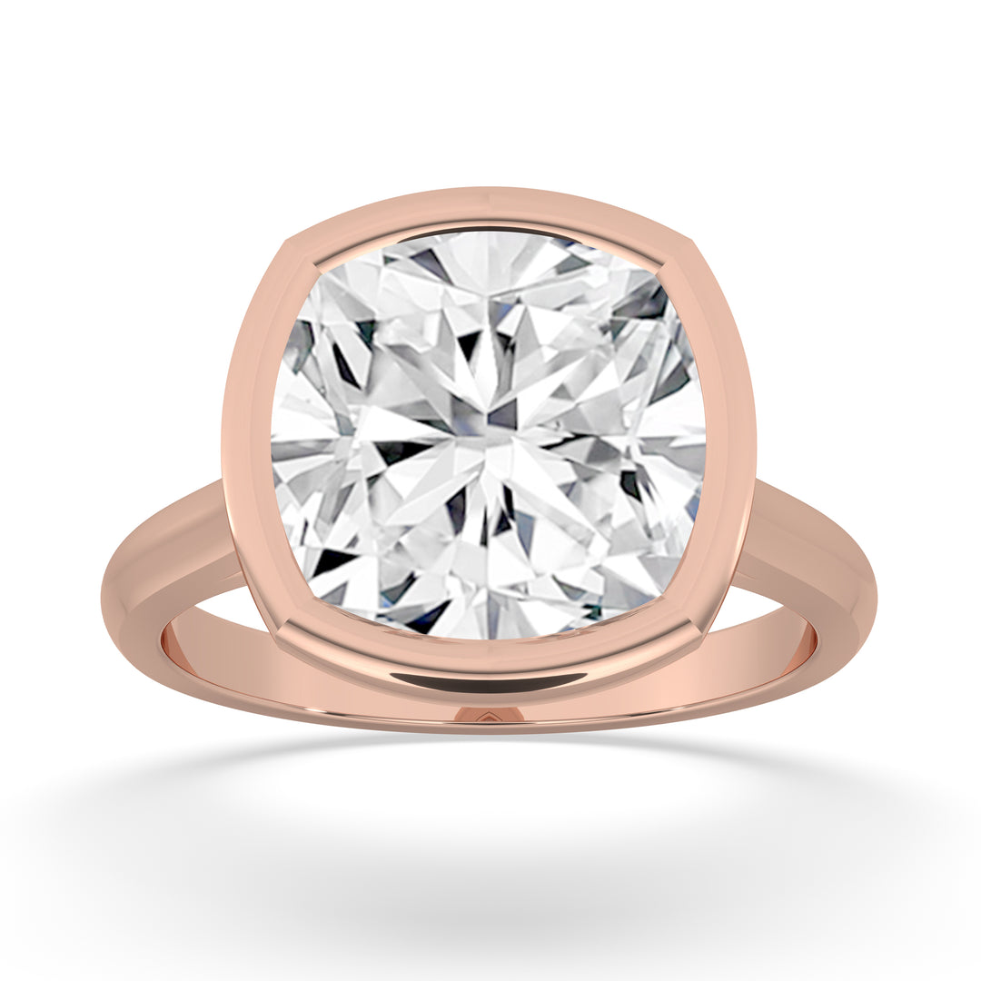 Cushion Bezel Set Ring
