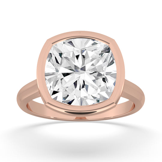 Cushion Bezel Set Ring