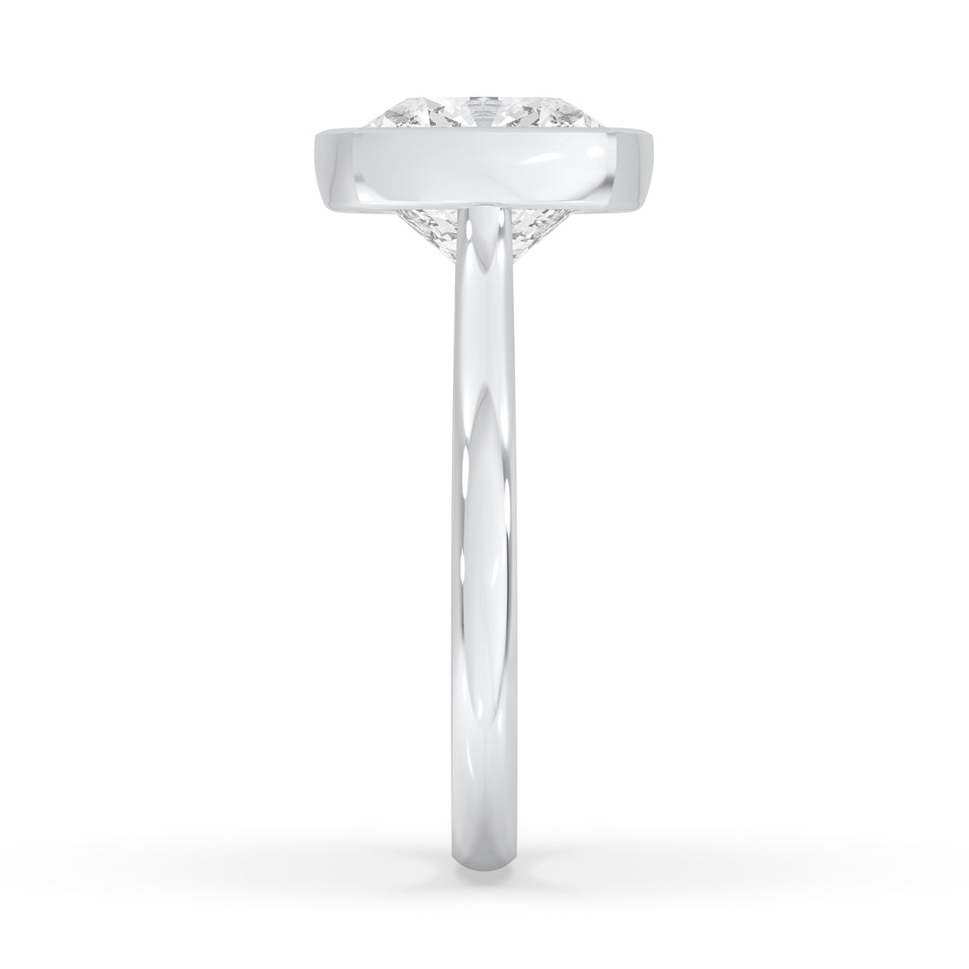 Cushion Bezel Set Ring