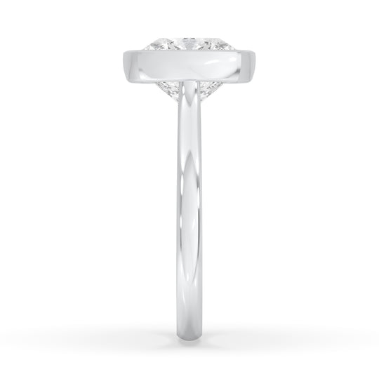 Cushion Bezel Set Ring