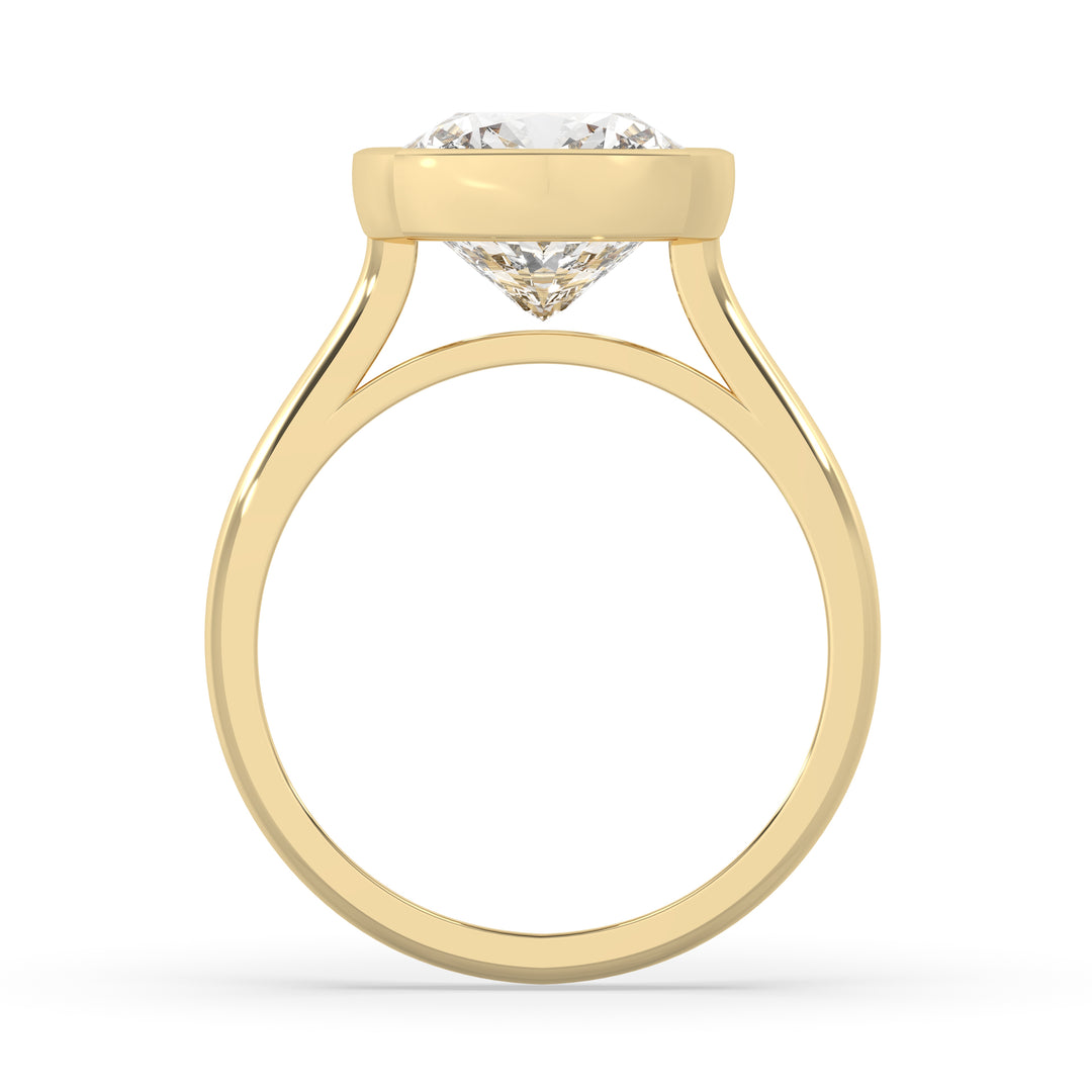 Cushion Bezel Set Ring