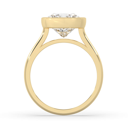 Cushion Bezel Set Ring