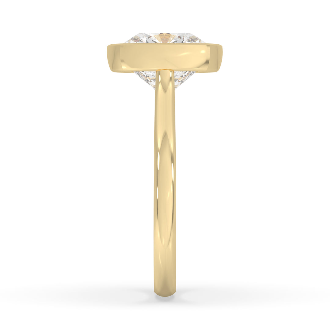 Cushion Bezel Set Ring