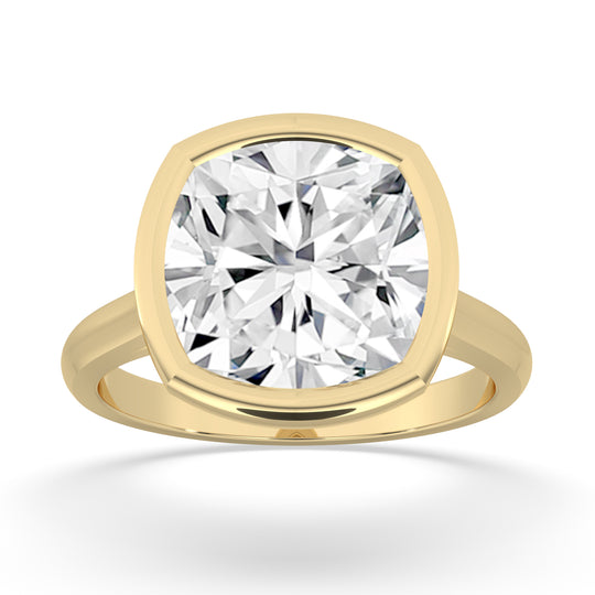 Cushion Bezel Set Ring