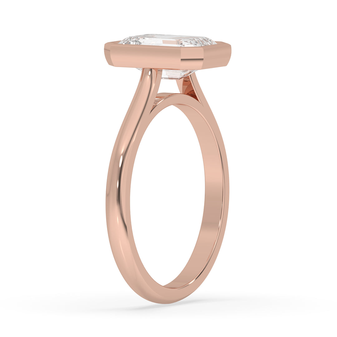 Emerald Bezel Set Band
