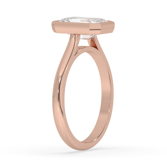 Emerald Bezel Set Band