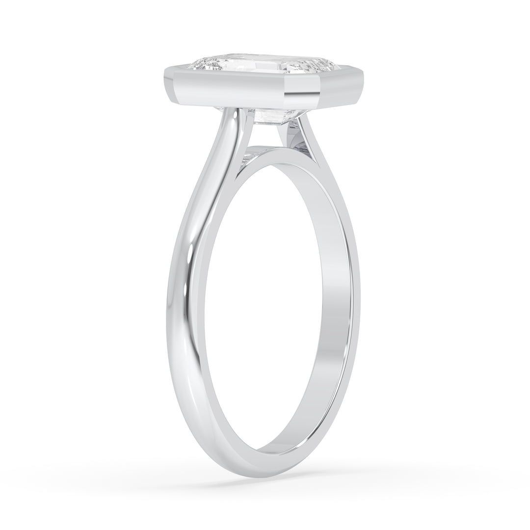 Emerald Bezel Set Band