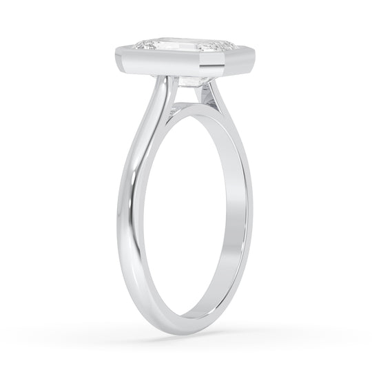 Emerald Bezel Set Band