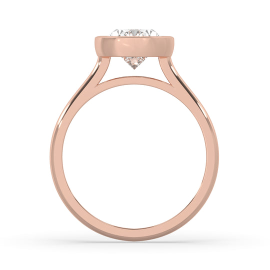 Pear Bezel Set Ring